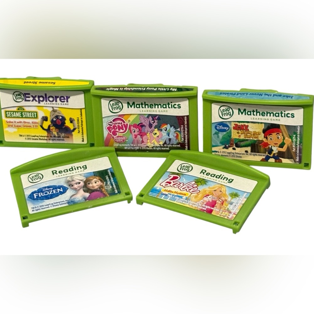 5 Leapfrog LeapPad Explorer Learning Video Games